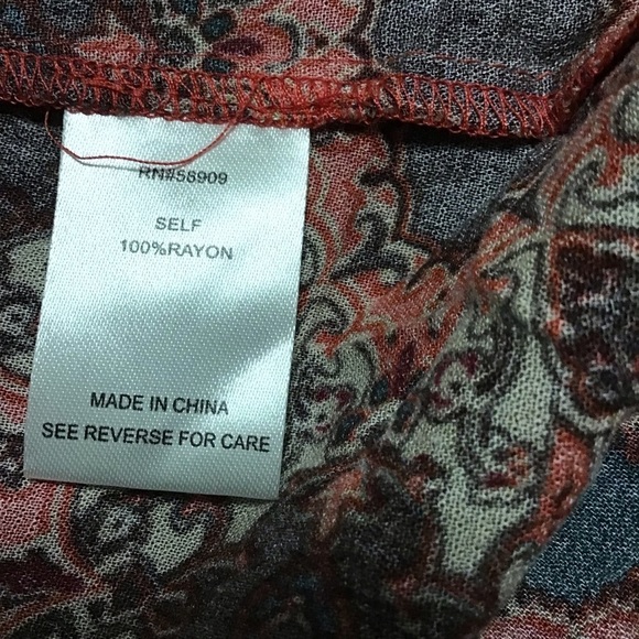 Gibson Latimer ethnic vibes peasant top - Picture 3 of 9